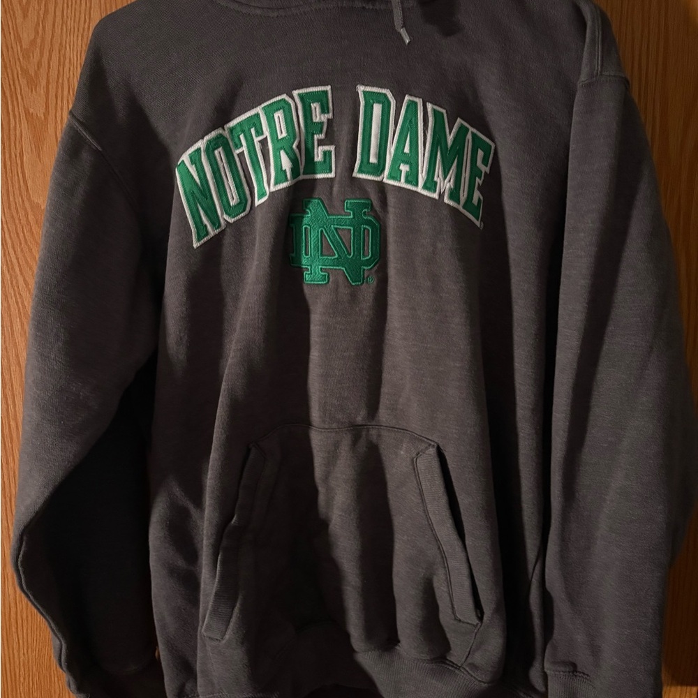 Y2K Notre Dame Fighting Irish Charcoal Hoodie